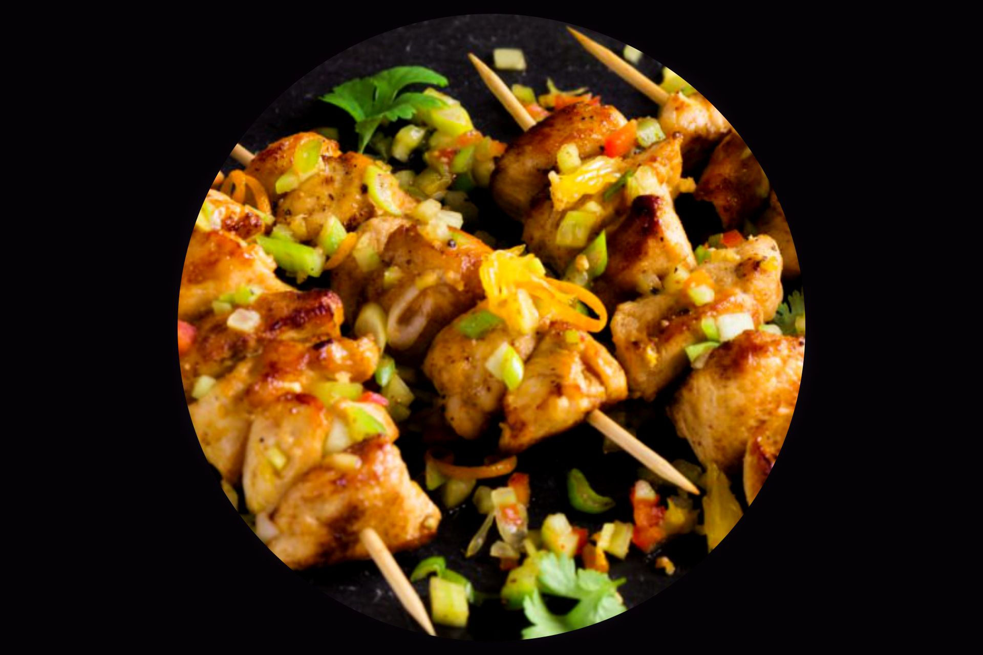 Middle Eastern chicken skewers; healthy meal; taouk; chicken kebabs; Ottoman Cuisine;